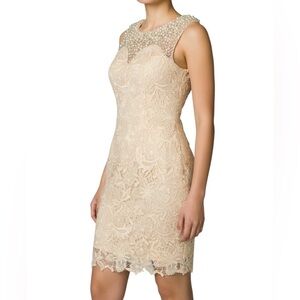 Prom Vienna pearl and lace dress Cream Low back Lined Women’s 2 Ornate Cocktail